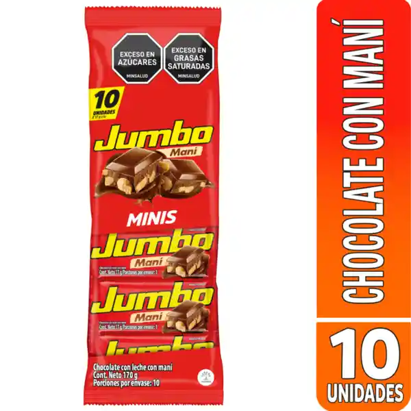 Jumbo Chocolatina Mini con Maní