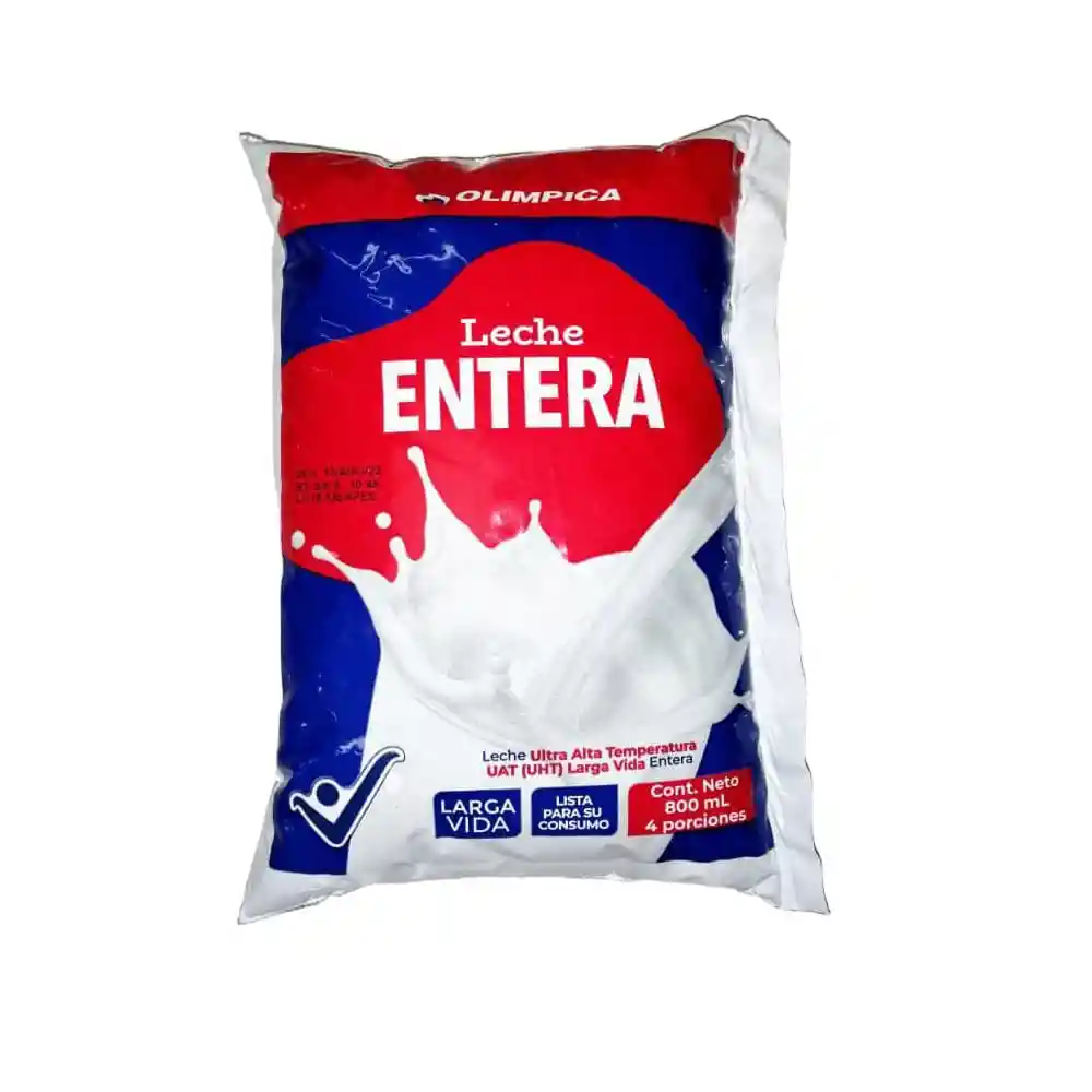 Leche Uht Olimpica Entera Bolsa