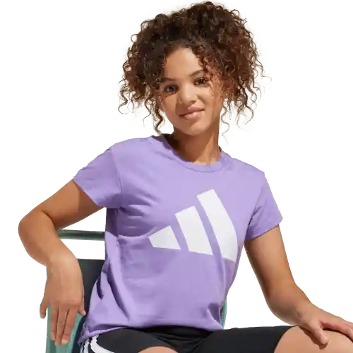 Adidas Camiseta Tee 160 Manga Corta Lifestyle Mujer Morado T M