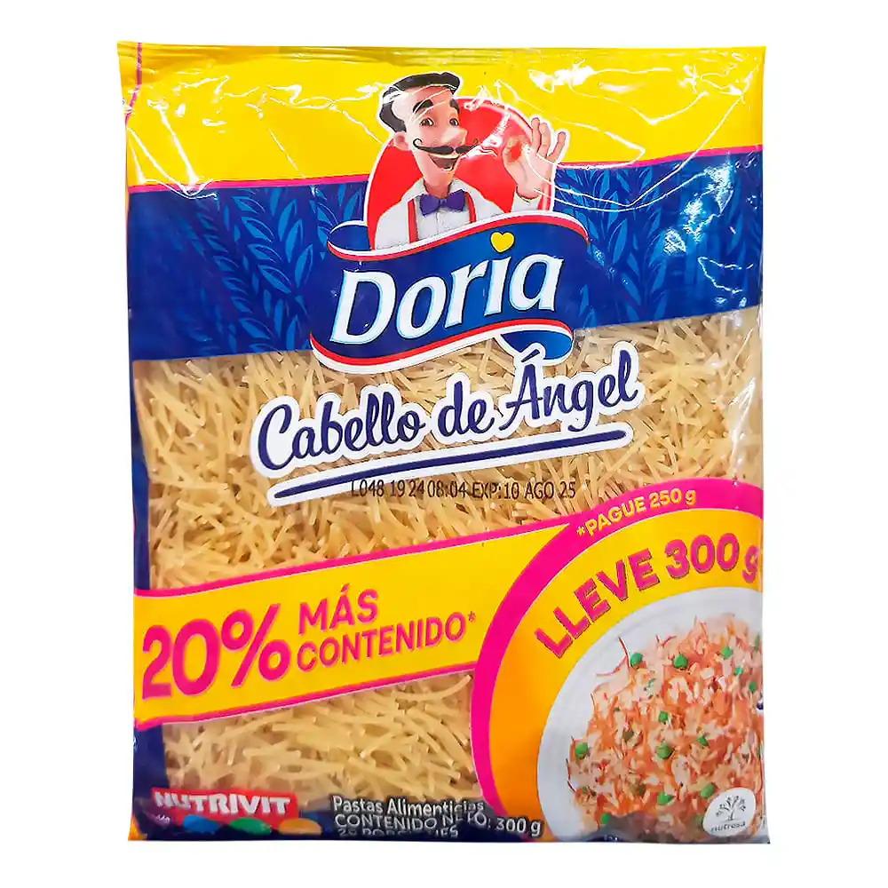 Pasta Doria Cabello Angel 20% Extra Contenido