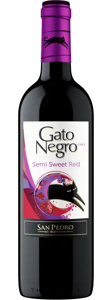 Gato Negro Vino Tinto Semi Sweet Rojo