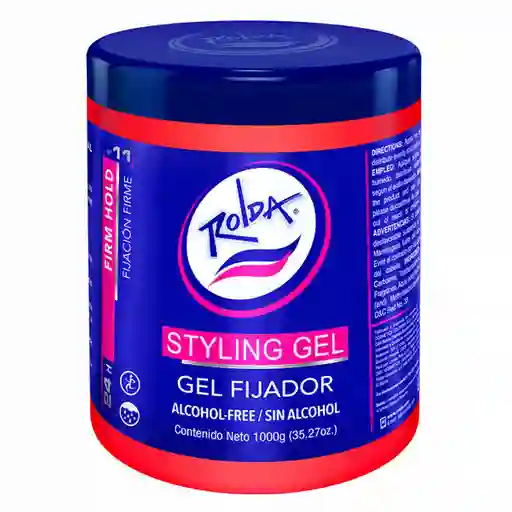 Rolda Gel Fijador Sin Alcohol Rojo