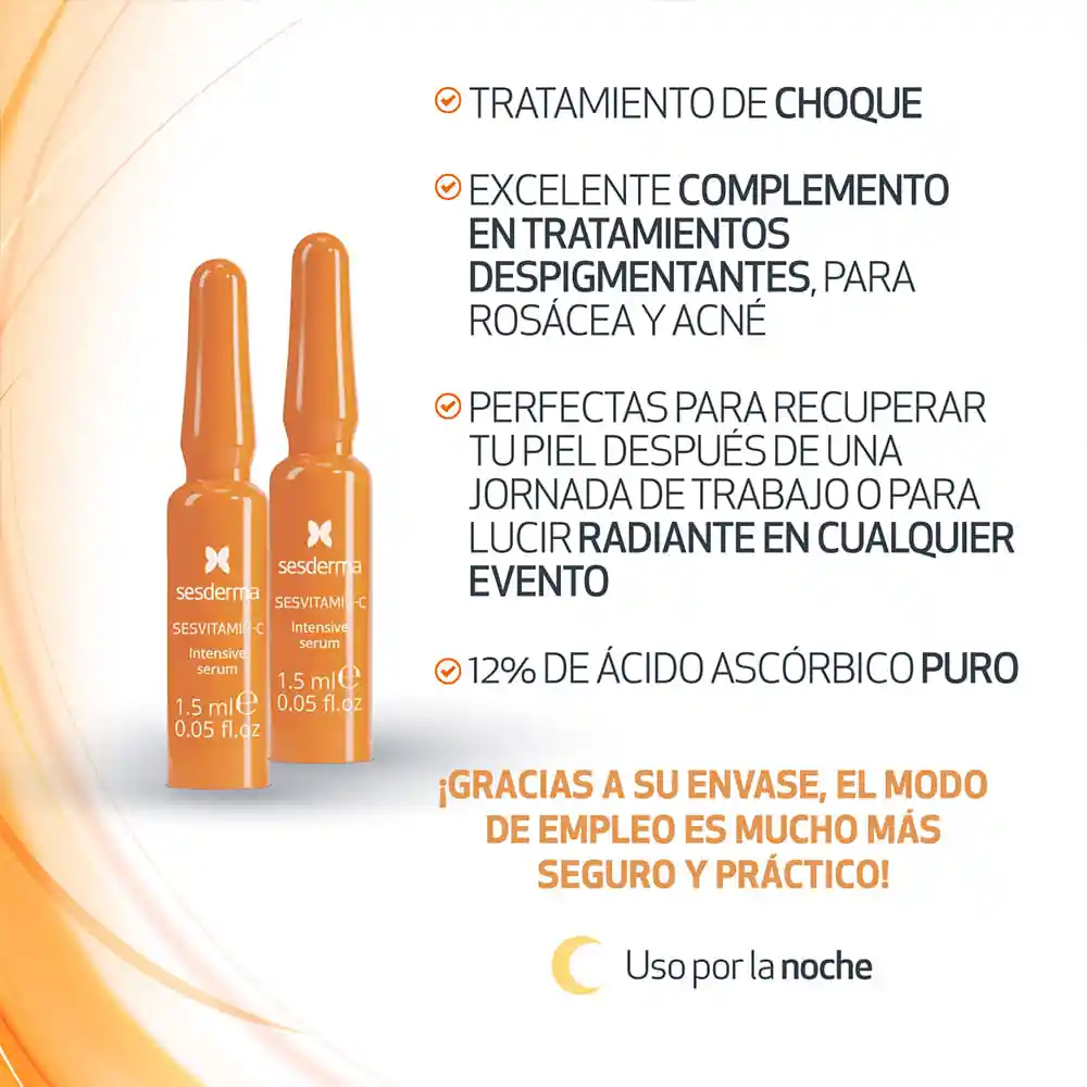 Sesderma Serum Intensivo Con Vitamina C en Ampollas