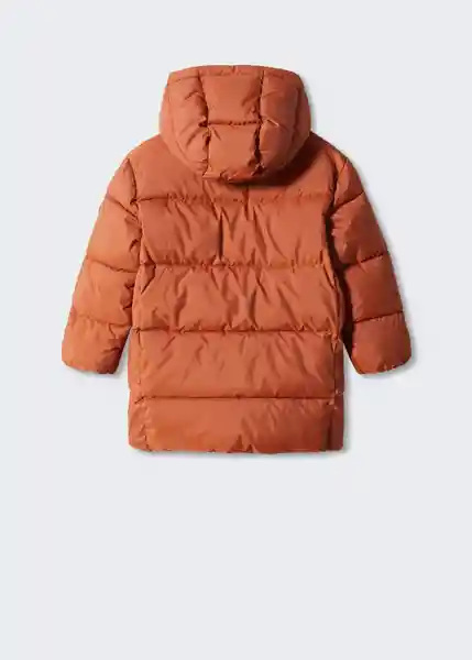 Abrigo Anorak Amerlong Naranja Talla 07 Niños Mango