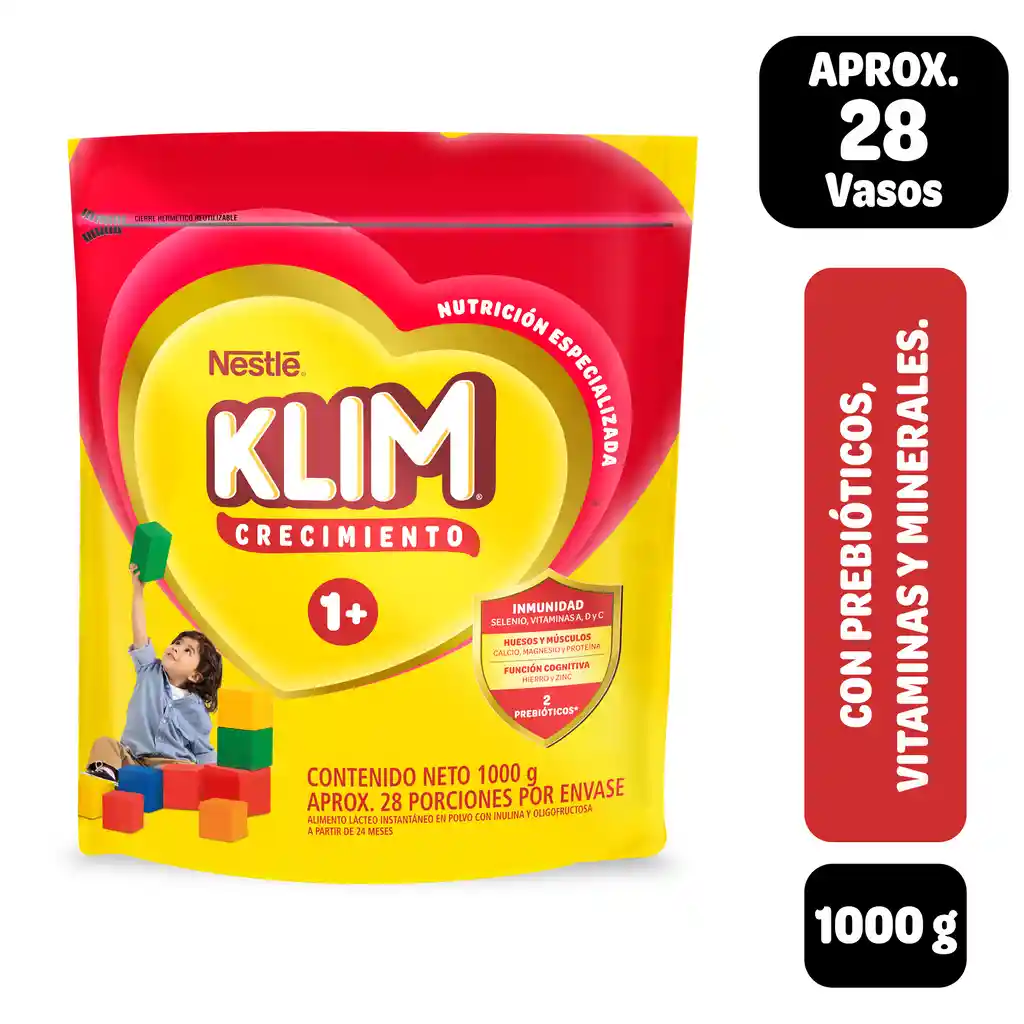Alimento lácteo KLIM 1+ x 1000g