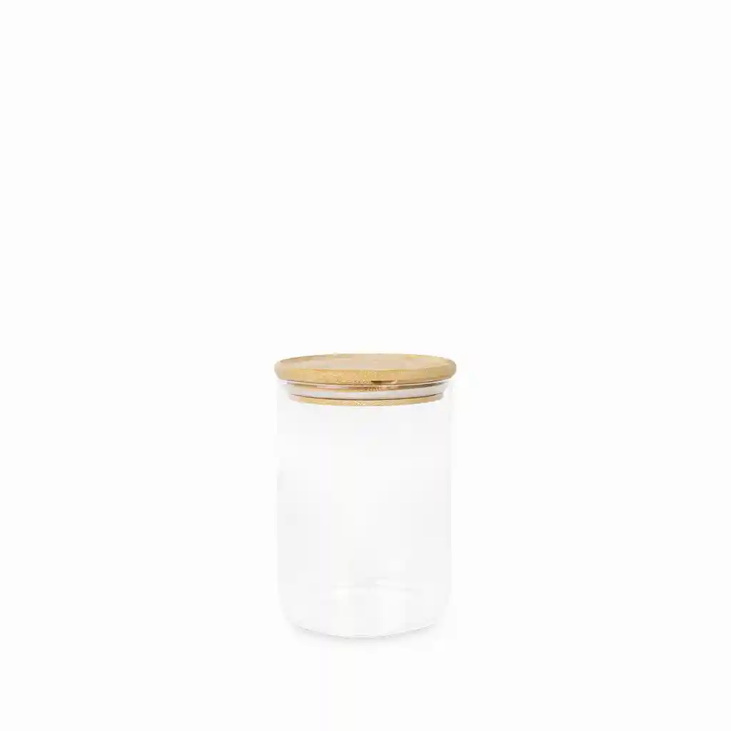 Recipiente Redondo Tapa en Bambú 950 mL Ambiente Gourmet