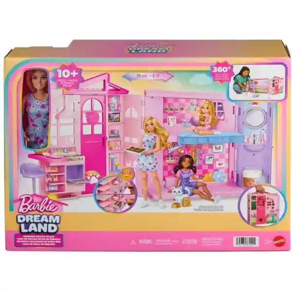 Barbie Set de Juego Casa Glam Con Muñeca JMD28