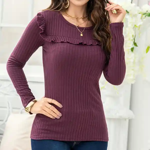 Croydon Blusa Brunella Mujer Morado Talla XL