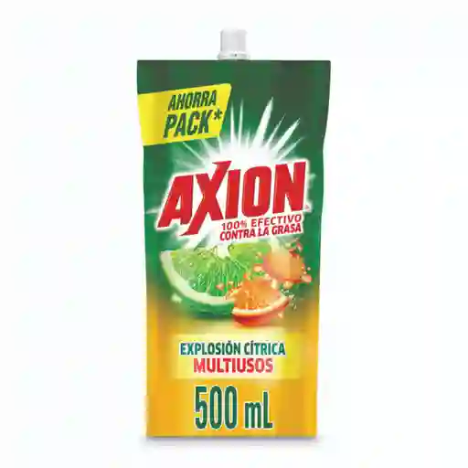 Lavaplatos Líquido Axion Explosión Cítrica Doypack 500 mL