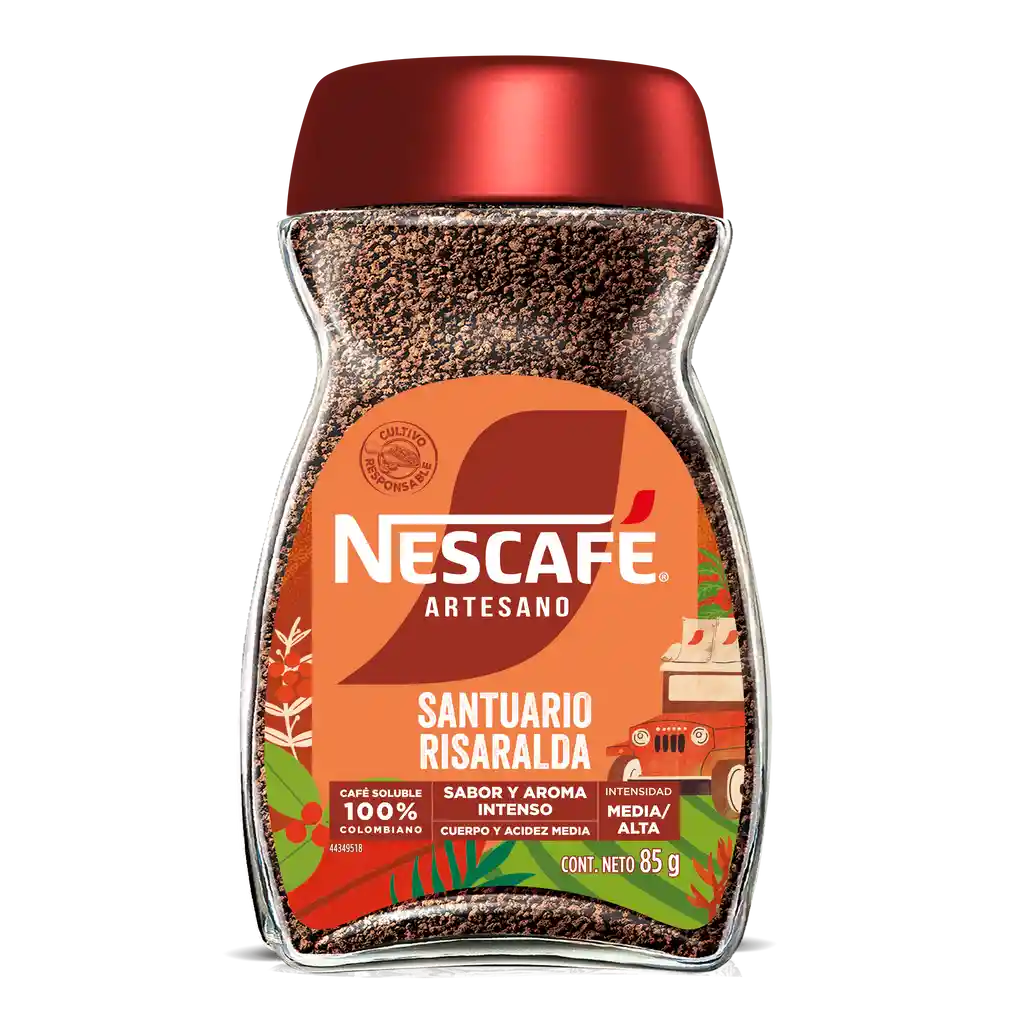 Café instantáneo NESCAFÉ Artesano Santuario Risaralda x 85g