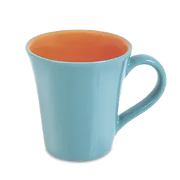 Oxford Mug Esverdeado Bicolor Naranja/Azul