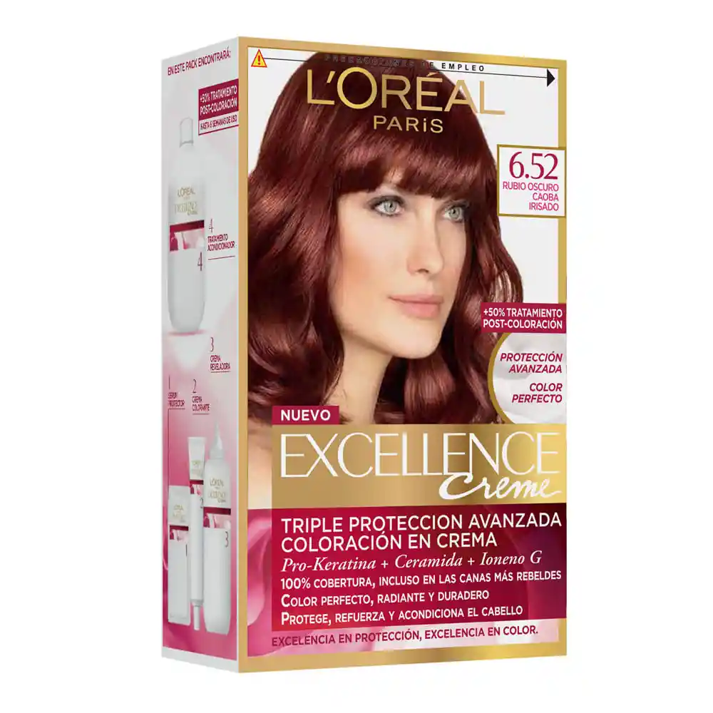 Loreal Paris-Excellence Tinte Capilar Permanente Tono 6.52
