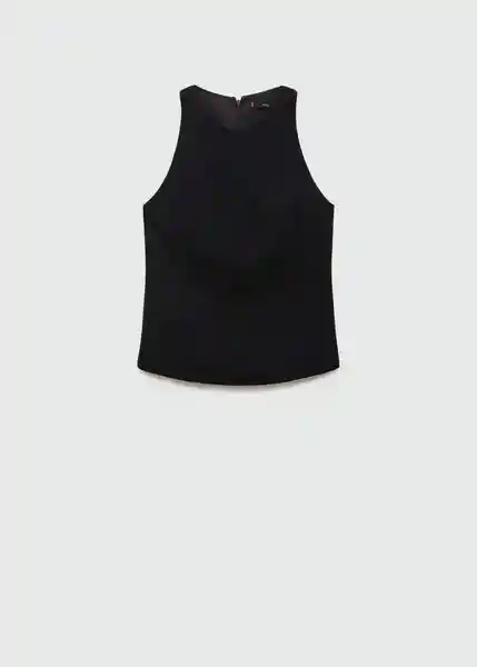 Top Igu Negro Talla L Mujer Mango