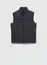 Chaleco Mirlost Antracita Talla M Hombre Mango