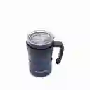 Mug Doble Pared Acero Azul Oscuro 550 mL Ambiente Gourmet