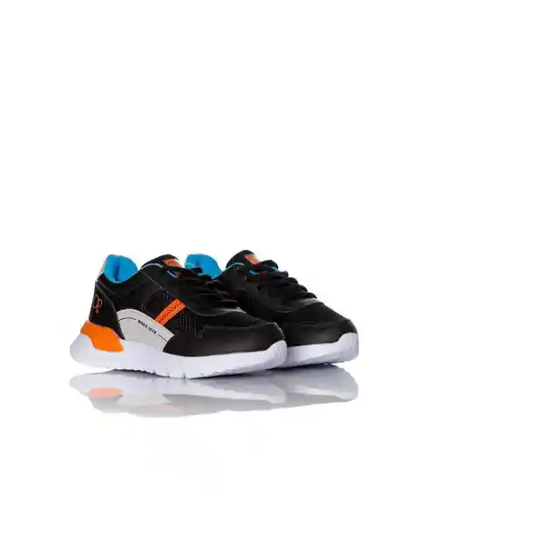 Ocean Pacific Tenis de Niño Negro/Naranja Talla 32