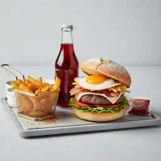Combo Hamburguesa Huevo Frito