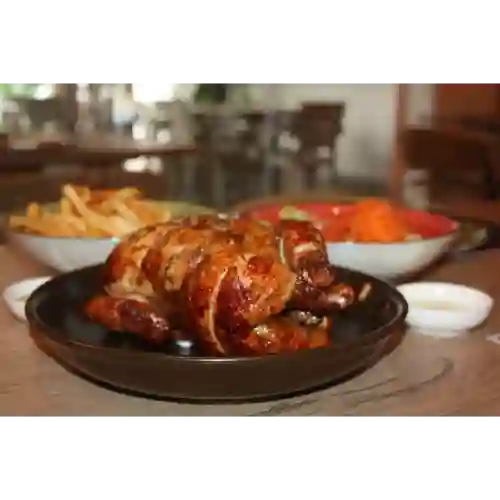 1 Pollo a la Brasa con Ensalada y Papas