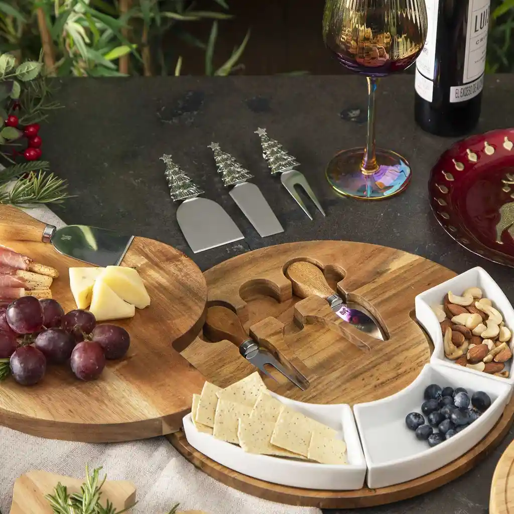 Cuchillos Para Queso Arbol de Navidad Ambiente Gourmet