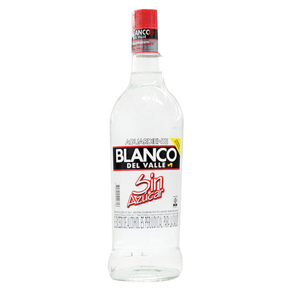 Blanco del Valle Aguardiente sin Azúcar 750 ml