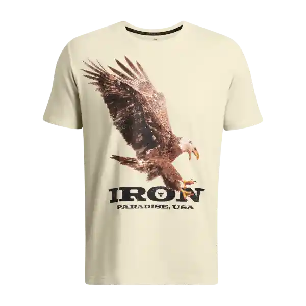 Under Armour Camiseta Pjt Rck Eagle Hombre Beige SM 1383224-273