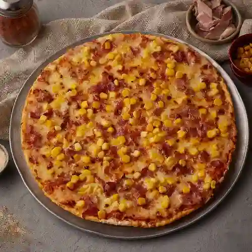 Pizza Maíz y Tocineta