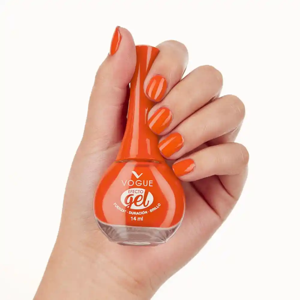 Vogue Esmalte Efecto Gel Entusiasmo Naranja