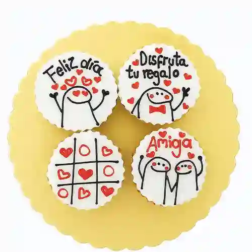 Caja de Cupcake X4 Amigo