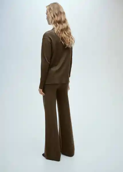 Pantalón Vieira Khaki Talla S Mujer Mango