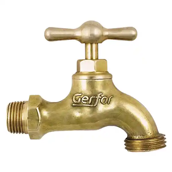 Gerfor Llave Manguera Pesada Latón Cobre
