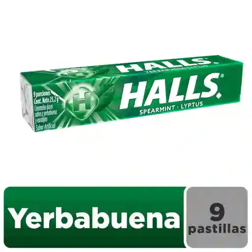 Caramelos Duros Halls Hierbabuena 9 Unid