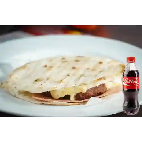 Combo Arepa Burguer Piña + Coca-Cola Flexi 200 ml