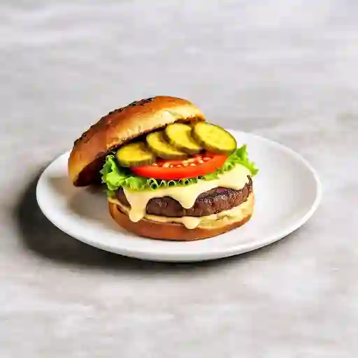 Burger Champinon En Salsa Bechamel