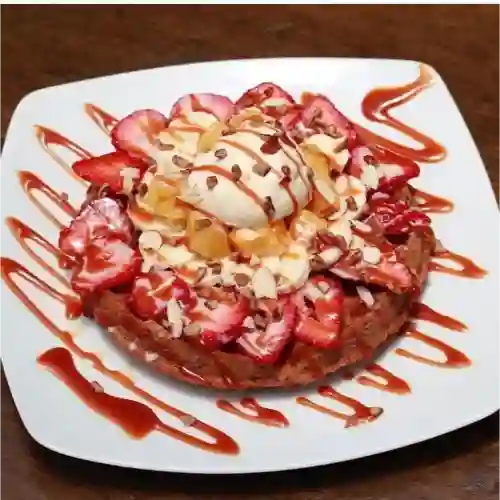 Waffle Triple Fruta