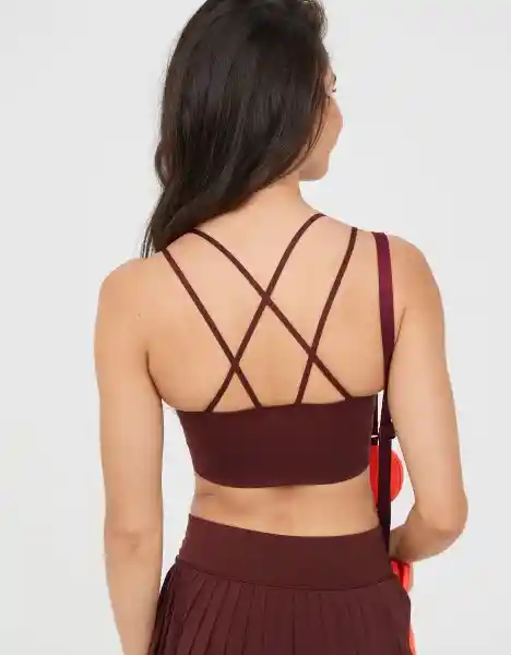 Top Deportivo Aerie Café Talla: Medium American Eagle