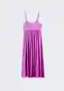 Vestido Isidi Fucsia Talla S Mujer Mango