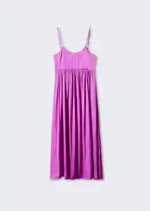 Vestido Isidi Fucsia Talla S Mujer Mango