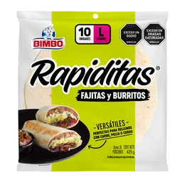 Bimbo Tortilla Blancas Fajitas Rapiditas 425 g