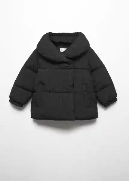 Abrigo Anorak Candi Negro Talla 67 Niña Mango