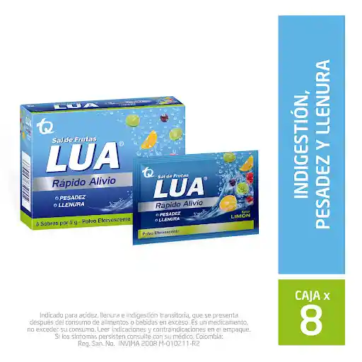 Sal de Frutas LUA Limón Caja x 8 Sobres