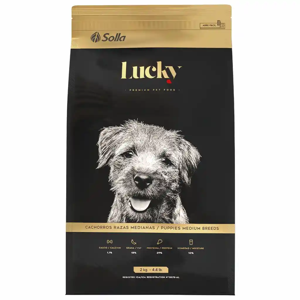 Lucky Alimento para Perros Cachorros de Razas Medianas