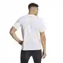 Adidas Camiseta Hiit Gf Slo Tee Para Hombre Blanco Talla L