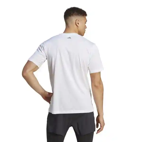 Adidas Camiseta Hiit Gf Slo Tee Para Hombre Blanco Talla L