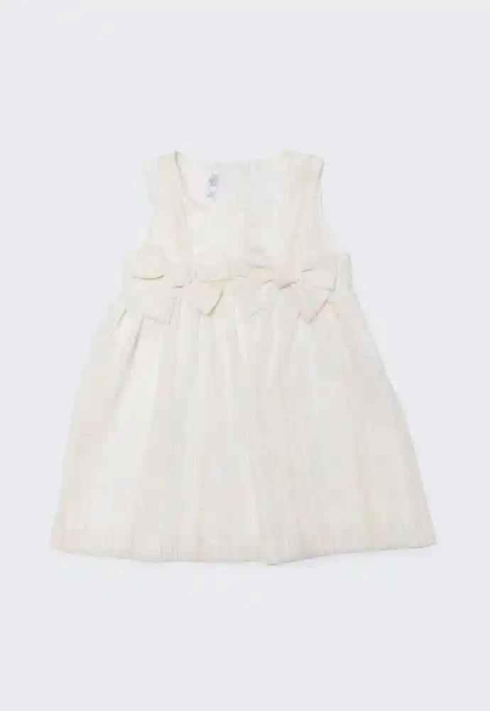 Vestido Manga Sisa 4t-blanco