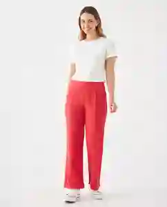 Pantalón Rojo Gobelino Oscuro Talla S 639F018 Esprit