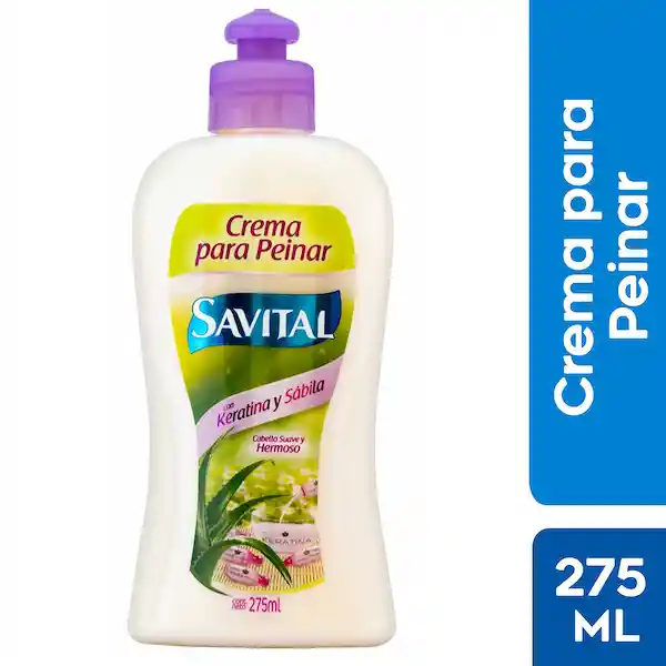 Savital Crema para Peinar con Keratina y Sábila