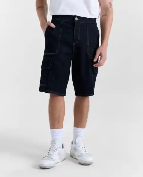 Bermuda Short Hombre Azul Talla 34 559G006_AZU174429 Americanino