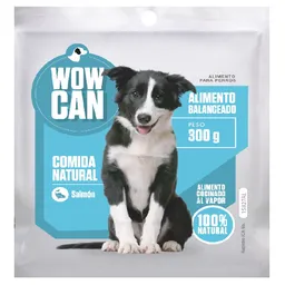 Wow Can Alimento Húmedo Natural para Perro con Salmón
