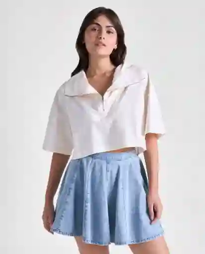 Camisa Mujer Crudo Talla M 619G000_CRU110105 Americanino