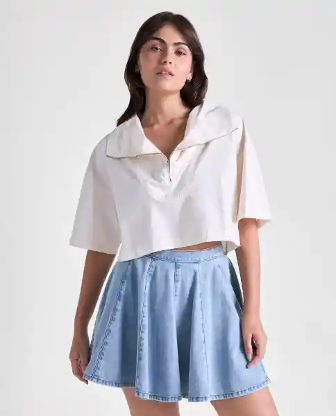 Camisa Mujer Crudo Talla M 619G000_CRU110105 Americanino